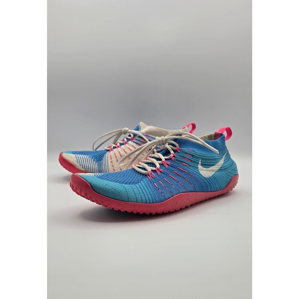 Nike Free Hyperfeel Cross Elite Women's Shoes 9.5 Blue Pink Flyknit 638348-400